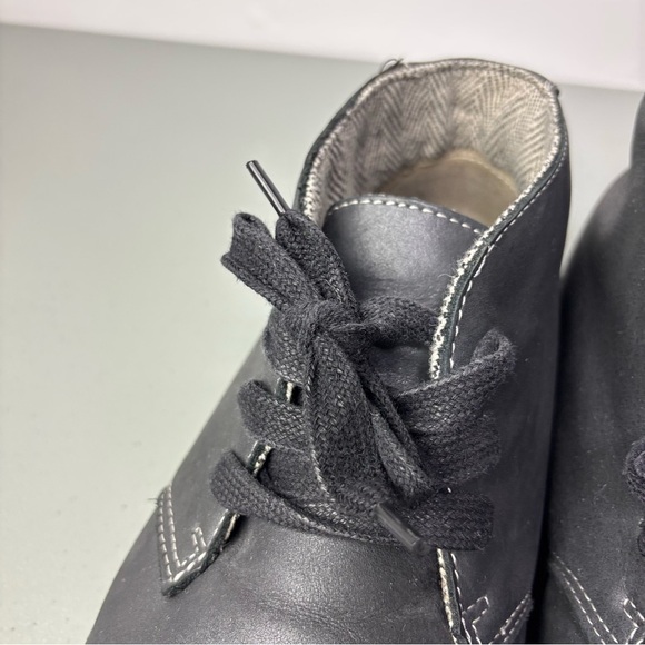 Kuru Aalto Women's Chukka Boots Orthotic Lace Up Black Leather 11.5 - Picture 7 of 16